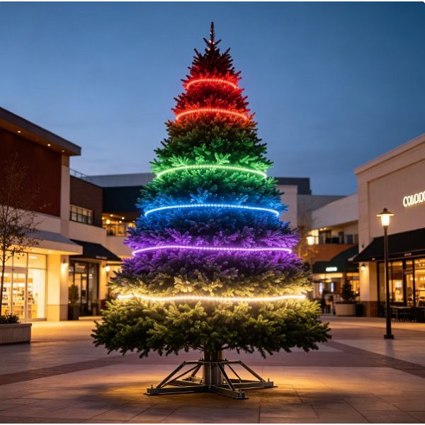 Color degradado-Cambio de árbol de Navidad