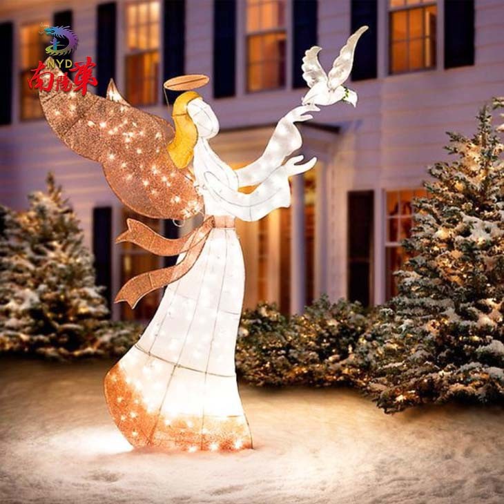 Outdoor Christmas Angels Lights for Garden